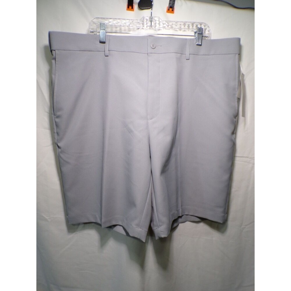 Grand Slam Men's Golf Shorts 42 Gray Performance Flat Front UPF 50